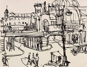 Dresden, Hauptbahnhof, ERNST LUDWIG KIRCHNER, Um 1911