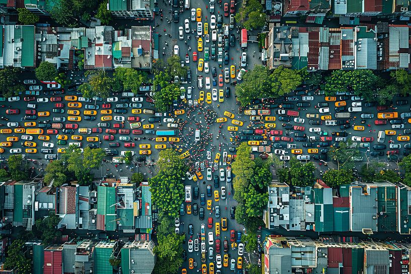 aerial photography over city and country by Egon Zitter