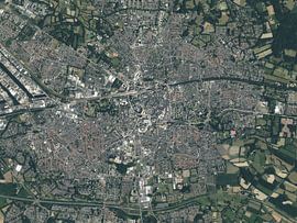 Luftaufnahme von Enschede von Maps Are Art