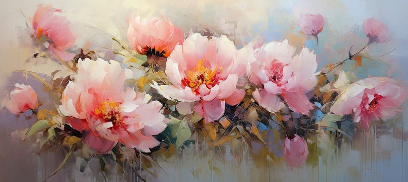 Painting Peony by Eye catching paintings