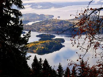 Uitzicht Steinsfjorden Noorwegen van Judith van Wijk