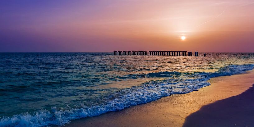 Gasparilla Eiland Zonsondergang van Melanie Viola