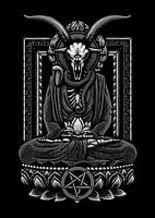 schedel hoofd geit meditatie