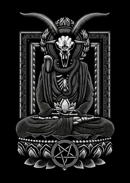 tête de mort chèvre méditation par Muhammad Yunus