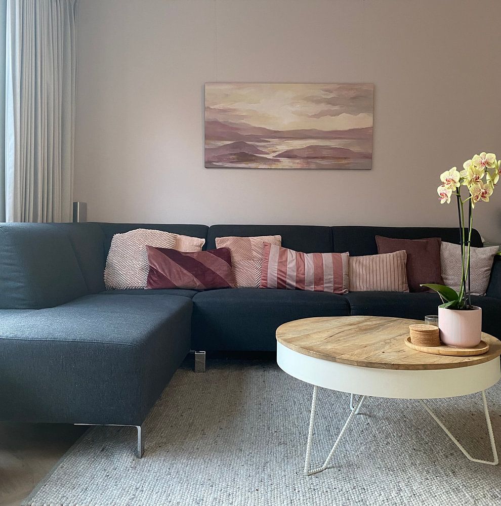 Rosa und Goldlandschaft, Silvia Vassileva  von Wild Apple 