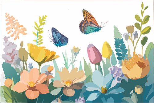 Bloemen en vlinders 2