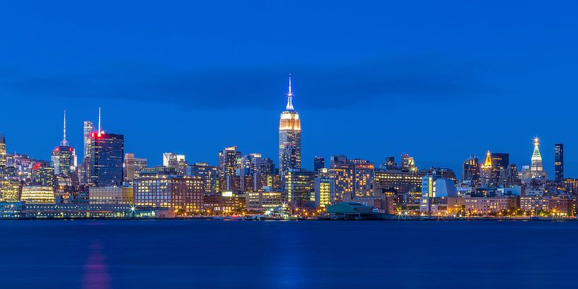 New York Skyline - View from Hoboken (3) van Tux Photography