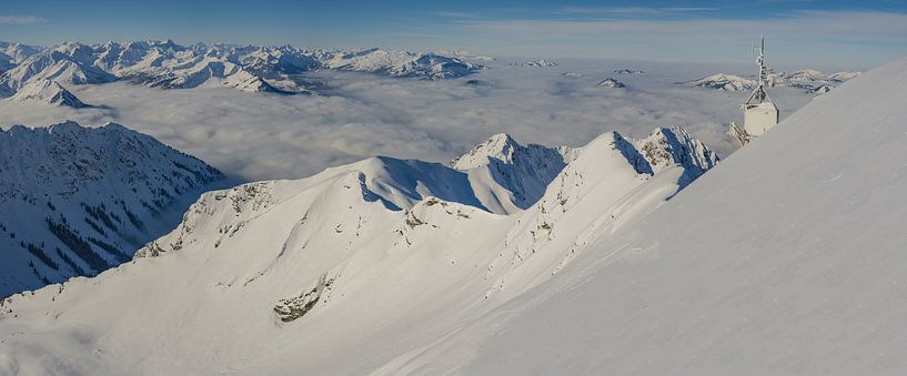 Panorama vom Nebelhorn van Walter G. Allgöwer