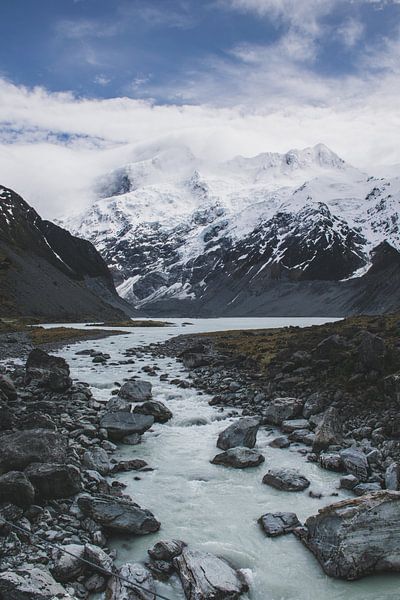 Hooker Valley Mount Cook National Park, Nieuw-Zeeland van Tom in 't Veld