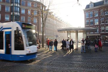 Tram 10 op het Van Limburg Stirumplein, Amsterdam