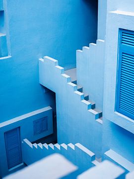Spain - the blue maze of La Muralla Roja Calpe by Raisa Zwart