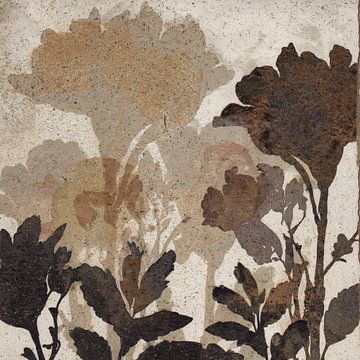 Fleurs fanées dans des tons ocres