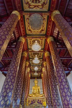 Wat Na Phra Men, in de historische stad Ayutthaya, Thailand van Walter G. Allgöwer
