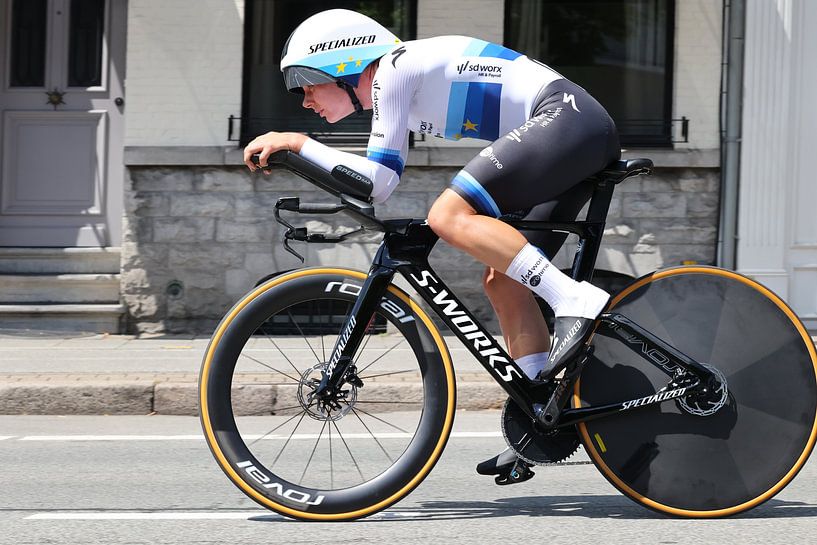 Europees kampioen tijdrijden Lotte Kopecky van FreddyFinn