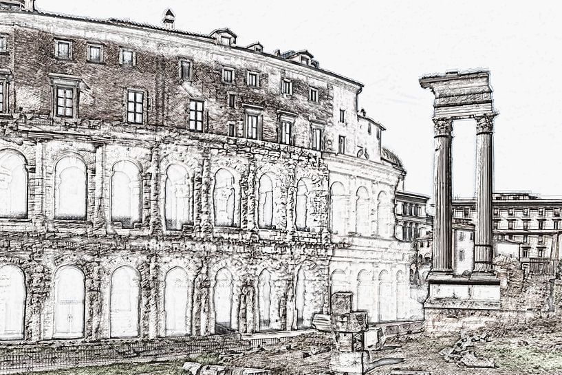 Marcellus Theatre, Rome by Gunter Kirsch