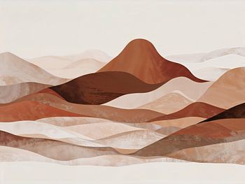 Berglandschaft in Brauntönen