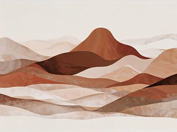 Mountain landscape in shades of brown by Colors of Spring