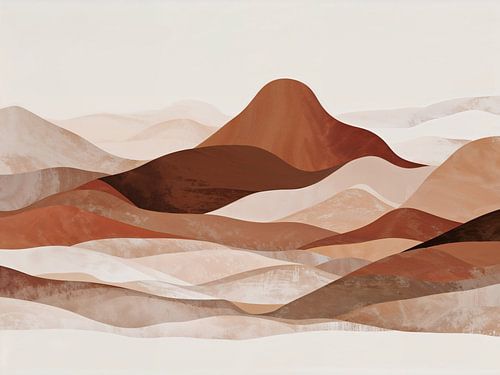 Berglandschaft in Brauntönen