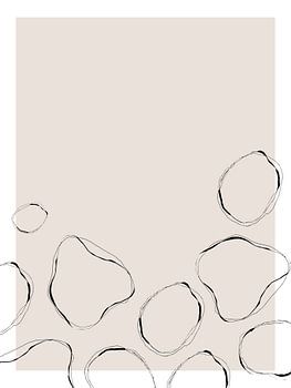 Beige Abstract Bubbles