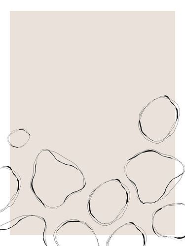 Beige Abstract Bubbles