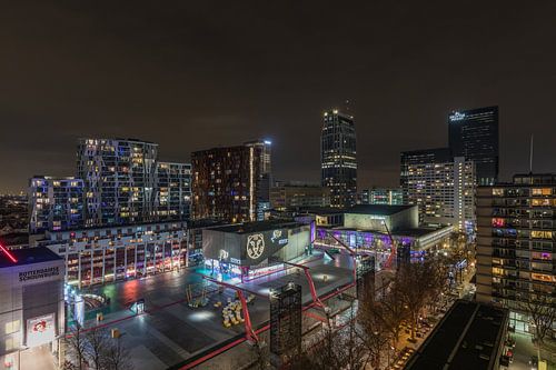 Het Schouwburgplein tijdens IFFR in Rotterdam