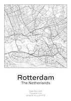 Stads kaart - Nederland - Rotterdam