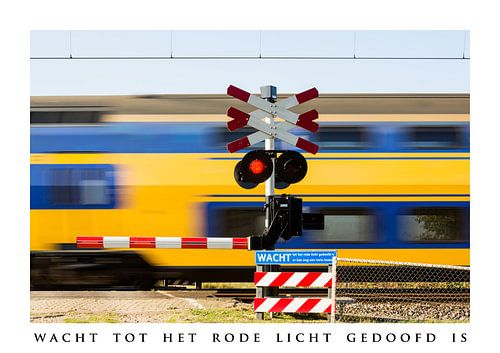 Wacht tot het rode licht gedoofd is .......