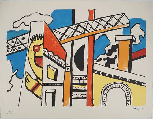 Fernand Léger, De Stad, constructie