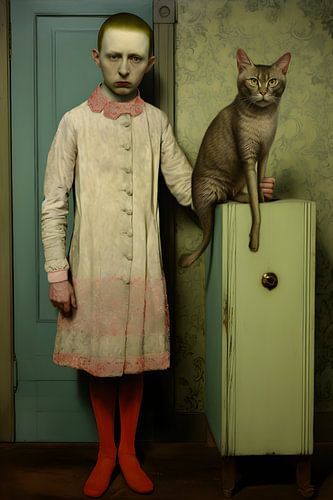 The cat won't stop mousing.