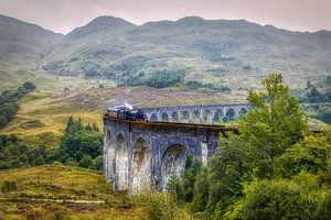 Jacobite (Harry Potter) trein in Glenfinnan, Schotland