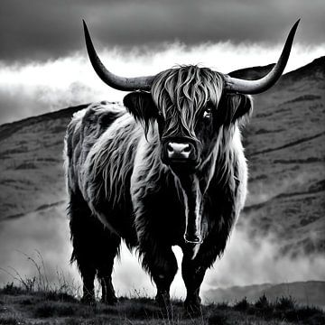 Scottish Highlander portrait