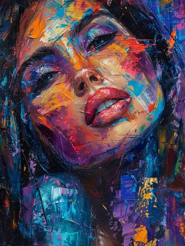 Portrait abstrait moderne