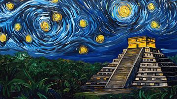 Mayan Starry Night van ThetaGlitch