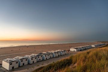 Les chalets de plage à Hoek van Holland (0128) sur Reezyard