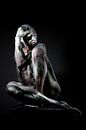 man photographed as a statue by Cor Heijnen thumbnail