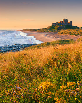 Kasteel Bamburgh, Northumberland, Engeland