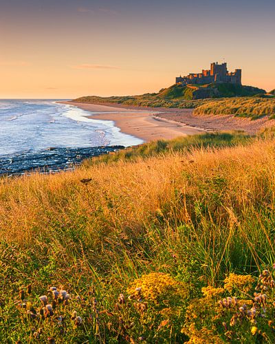 Kasteel Bamburgh, Northumberland, Engeland