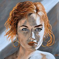 "Stralen van Zonneschijn" - Portret Vrouw - Roodharig