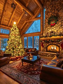 Cozy Christmas Living Room with Festive Cheer ?✨