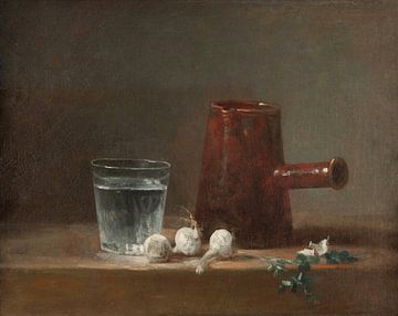 Glas water en koffiepot, Jean-Baptiste Siméon Chardin
