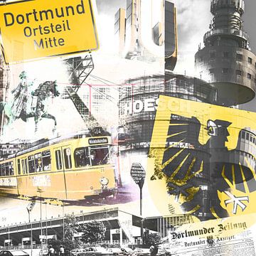 Dortmund Collage Klassiek van KuLeArt