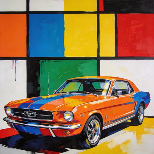 Urban Mustang — muscle car met kleurcontrast
