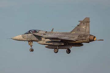 Saab JAS39 Gripen van de Hongaarse Luchtmacht. van Jaap van den Berg