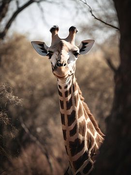 Giraffe in der Natur V3 von drdigitaldesign