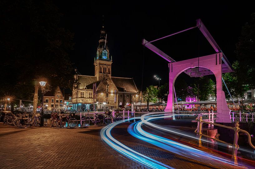 Gebäude und Zugbrücke der Alkmaar Waag von Dennis Donders