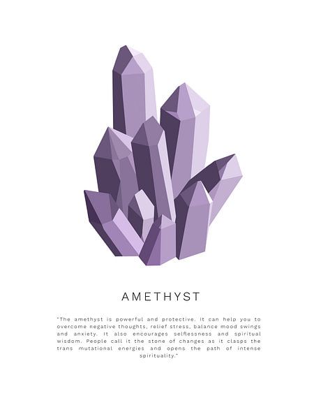 Amethyst-Kristallstein | Amethyst-Kristallstein von Puck Mols