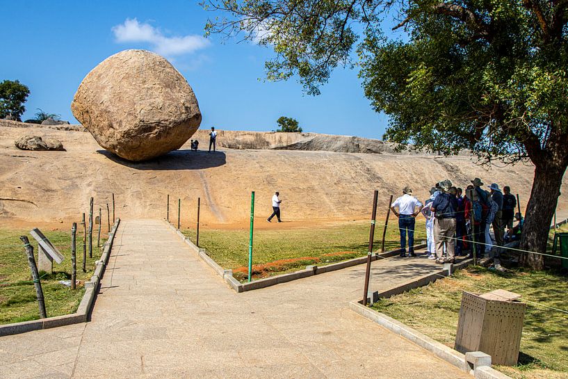Krishna's Butter Ball, Mamallapuram (India) van Martijn