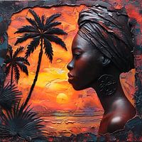 Afrikaanse beeldschone dame