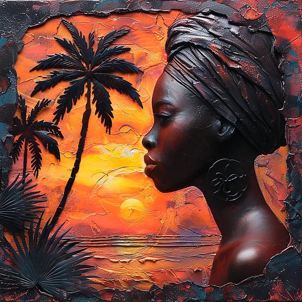 African beautiful lady by Charles Bijl