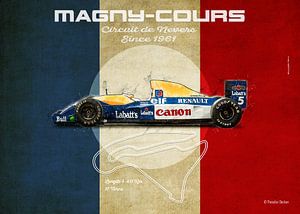 Magny-Cours Vintage Williams FW14 format paysage